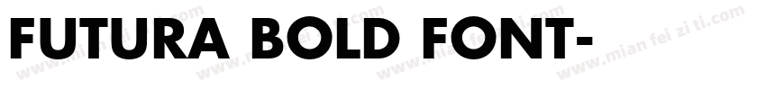 FUTURA BOLD FONT字体转换